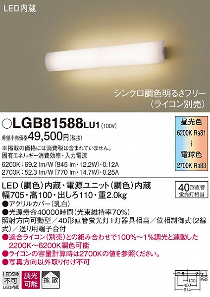 LGB81588LU1 pi\jbN uPbg LEDiFj (LGB81588LV1 i)