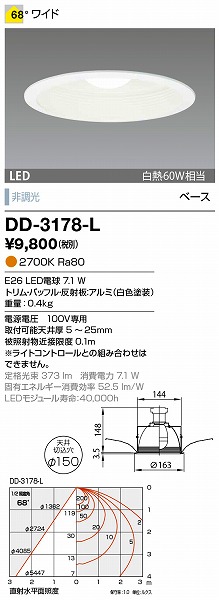 DD-3178-L RcƖ _ECg F LED