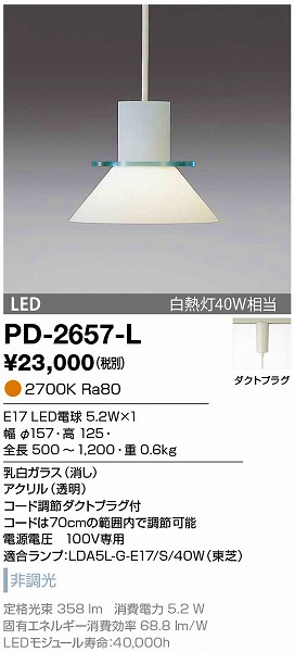 PD-2657-L RcƖ y_gCg F LED