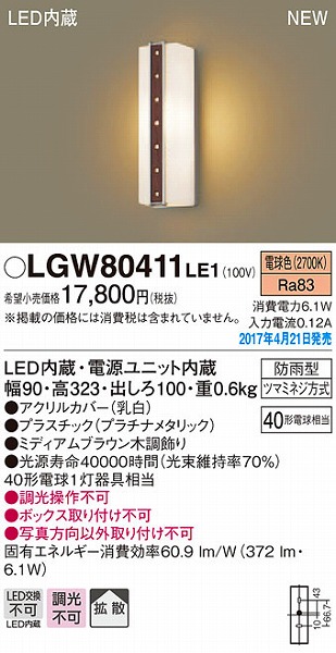 LGW80411LE1 pi\jbN |[`Cg LEDidFj (LGW80411 LE1)