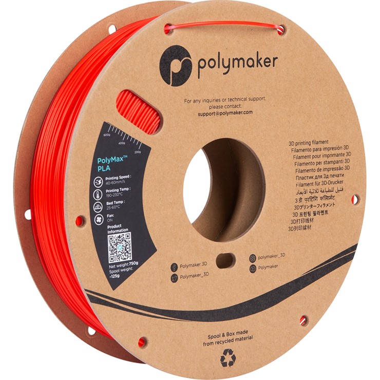 y[J[z Polymaker 3Dv^[ptBg PolyMax PLA a1.75mm 750g bh PA06004