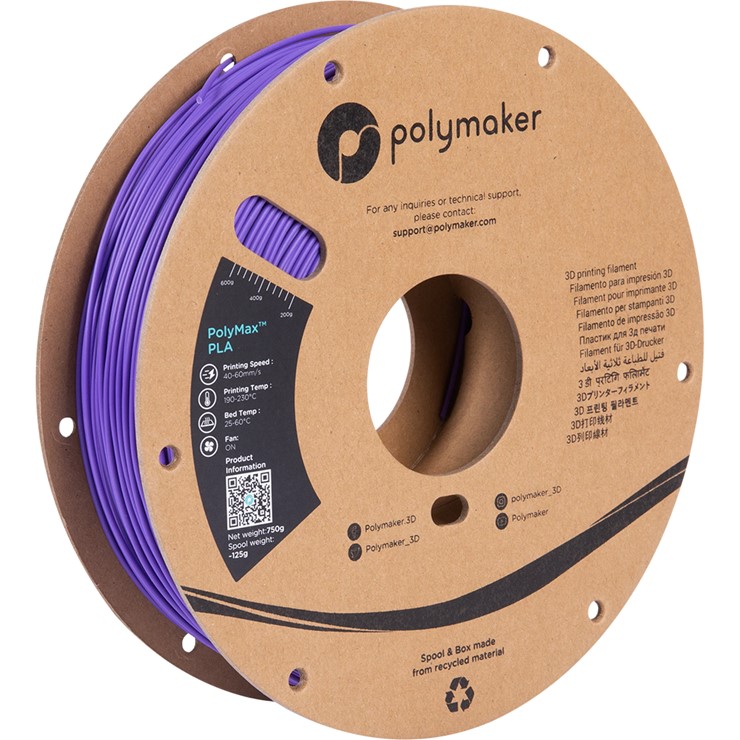 y[J[z Polymaker 3Dv^[ptBg PolyMax PLA a1.75mm 750g p[v PA06009