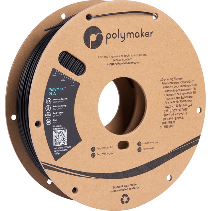 y[J[z Polymaker 3Dv^[ptBg PolyMax PLA a1.75mm 750g ubN PA06001