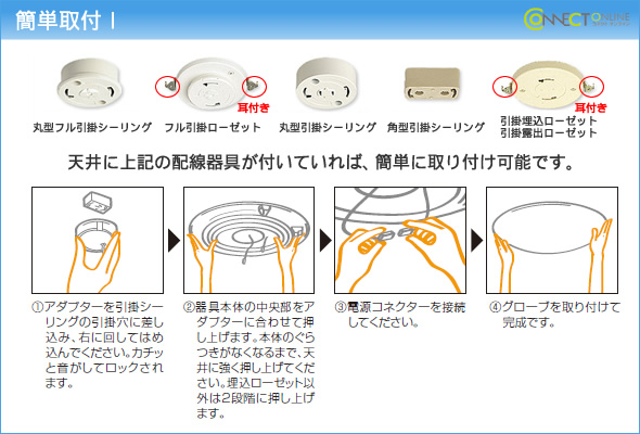 シーリング ライト 取り付け