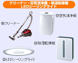 �N���[�i�[�E��C����@�E���������@�ELED�V�[�����O���C�g