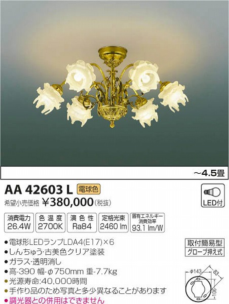 AA42603L RCY~ VfA LEDidFj `4.5