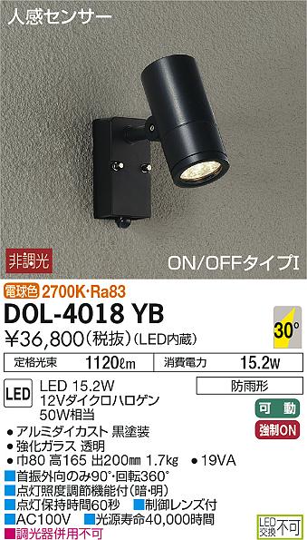 DOL-4018YB _CR[ OpX|bgCg LEDidFj ZT[t