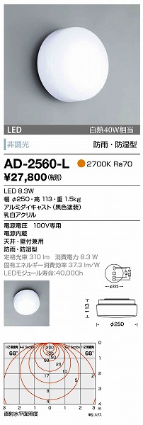 AD-2560-L RcƖ OpuPbg F LED
