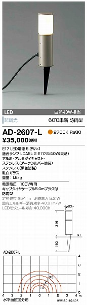 AD-2607-L RcƖ K[fCg _[NVo[ LED