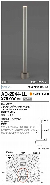 AD-2944-LL RcƖ K[fCg _[NVo[ LED