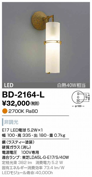 BD-2164-L RcƖ uPbgCg XeB[h LED