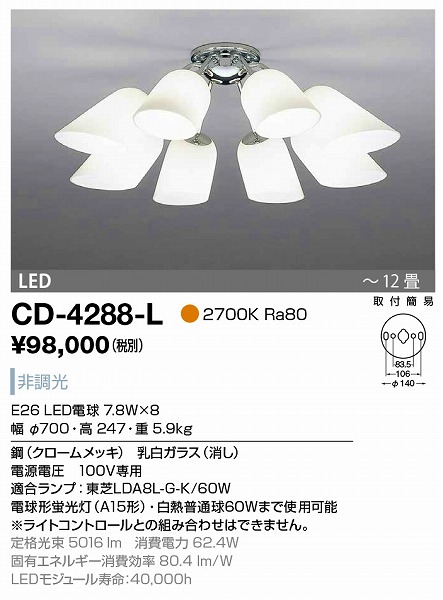 CD-4288-L RcƖ VfA N[bL LED `12