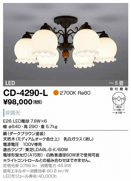 CD-4290-L RcƖ VfA ~fBAI[NF LED `8
