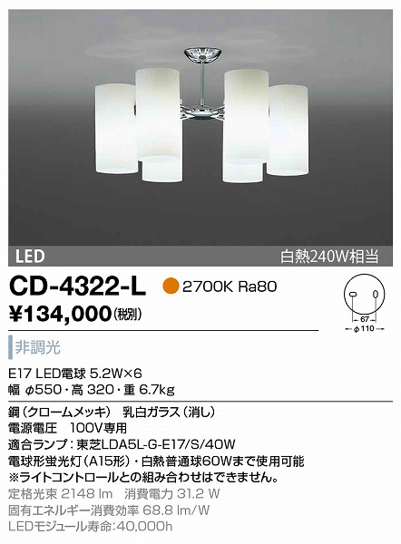 CD-4322-L RcƖ VfA N[bL LED