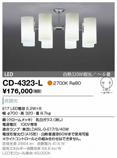 CD-4323-L RcƖ VfA N[bL LED `6