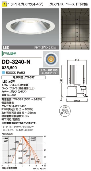 DD-3240-N RcƖ p_ECg 150 F LED F  Lp dEʔ