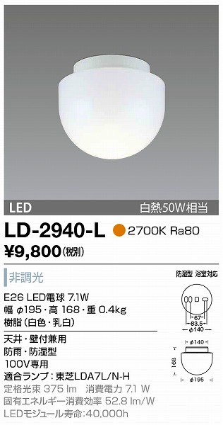 LD-2940-L RcƖ p_ECg F LED