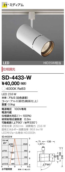 SD-4433-W RcƖ [pX|bgCg F LED F  p