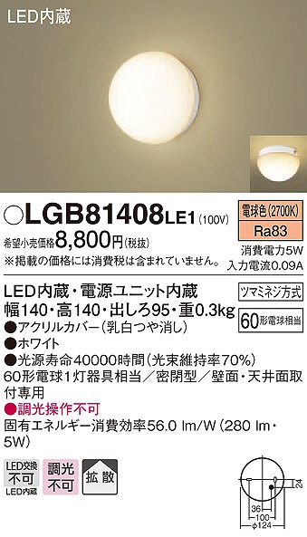 LGB81408LE1 pi\jbN uPbg LEDidFj (LGB81508LE1 pi)