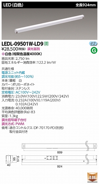 LEDL-09501W-LD9  CCg LEDiFj