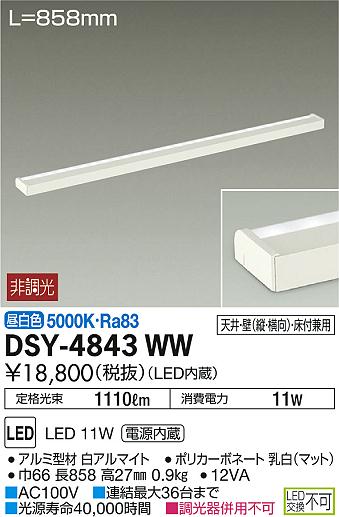 DSY-4843WW _CR[ ԐڏƖ LEDiFj