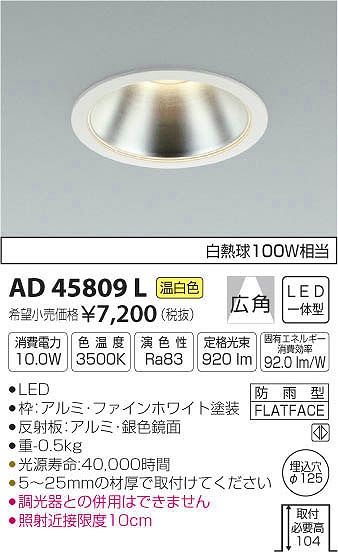 AD45809L RCY~ _ECg LEDiFj