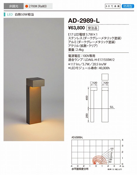 AD-2989-L RcƖ K[fCg _[NO[^bN LED