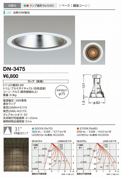 DN-3475 RcƖ _ECg F LED