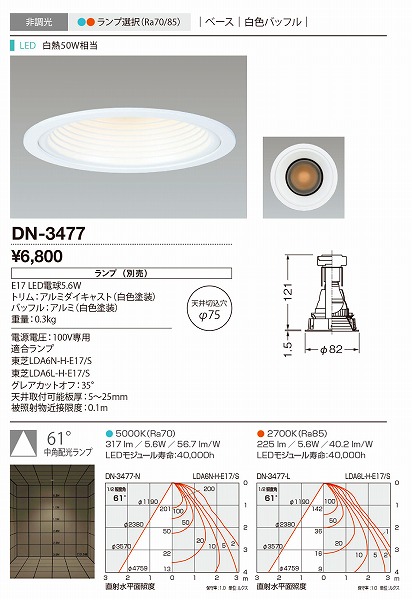 DN-3477 RcƖ _ECg F LED