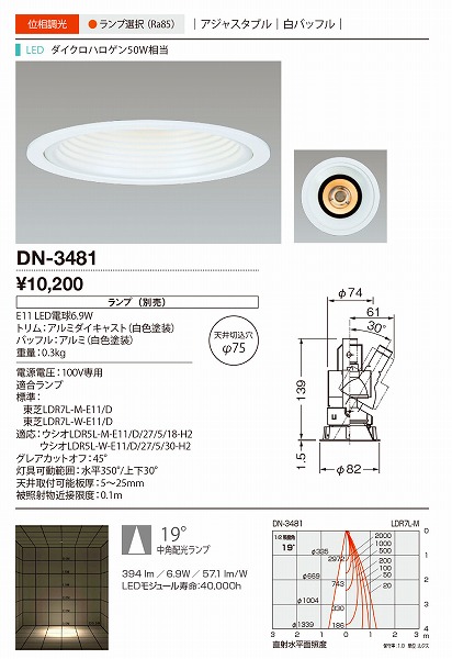 DN-3481 RcƖ _ECg F LED