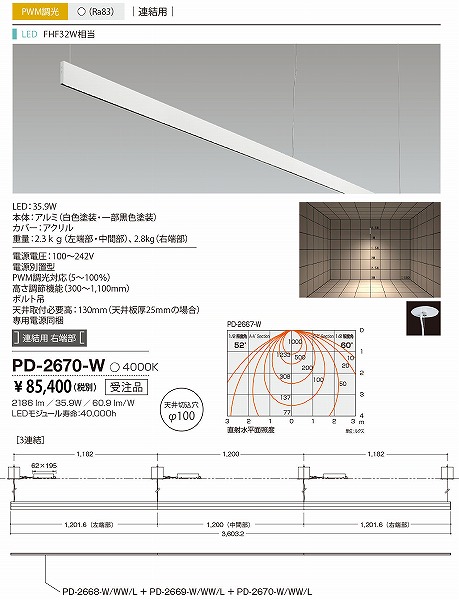 PD-2670-W RcƖ y_g F LED