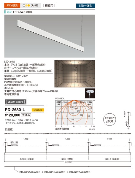 2017N2\ PD-2680-L RcƖ y_g F LED