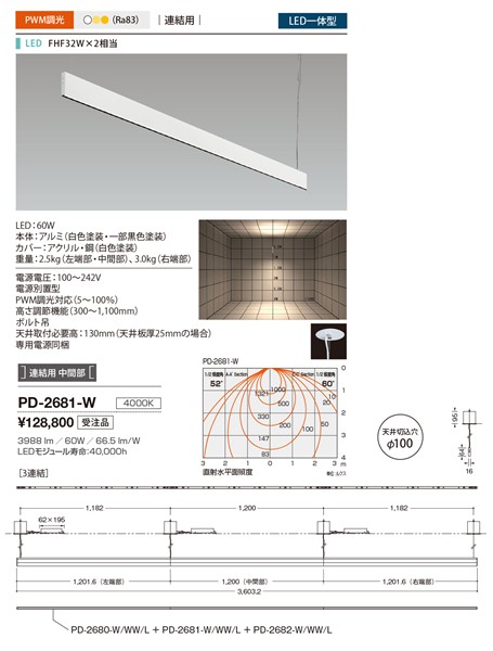 2017N2\ PD-2681-W RcƖ y_g F LED