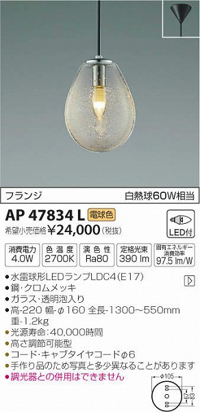 AP47834L RCY~ ^y_g LEDidFj (AP38172L ֕i)