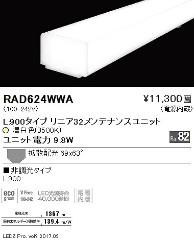 RAD624WWA Ɩ ԐڏƖ XCjbg LED