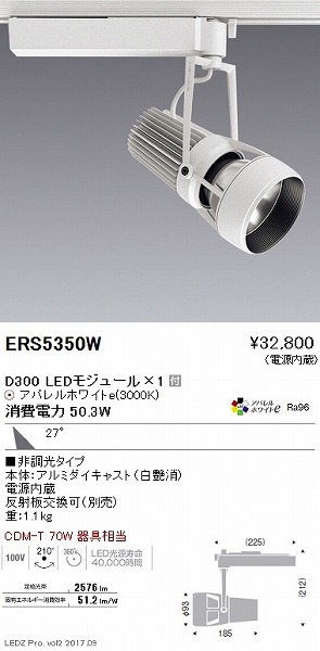 ERS5350W Ɩ [pX|bgCg Lp LED