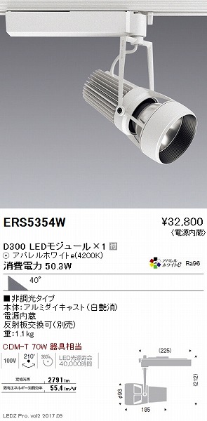 ERS5354W Ɩ [pX|bgCg Lp LED
