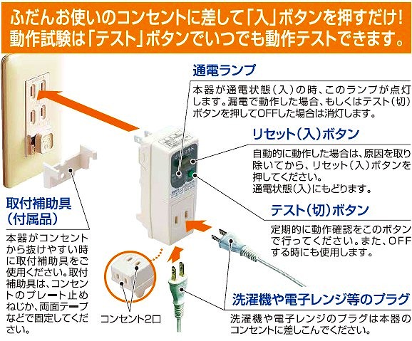 ガード ビリビリ コンセントにアースが無い！ そんな時はビリビリガード