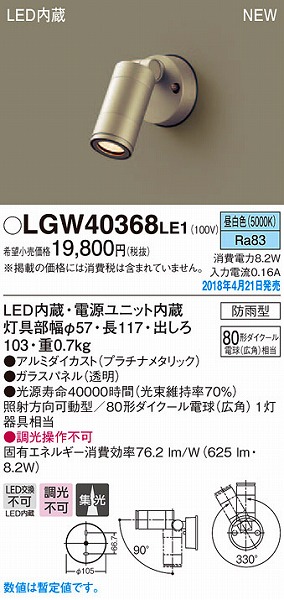 LGW40368LE1 pi\jbN OpX|bgCg v`i^bN LEDiFj (LGW40368 LE1)
