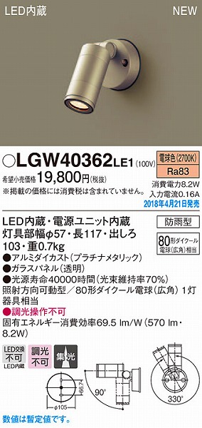 LGW40362LE1 pi\jbN OpX|bgCg v`i^bN LEDidFj (LGW40362 LE1)