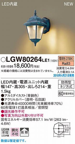 LGW80264LE1 pi\jbN |[`Cg F LEDidFj (LGW80264 LE1)