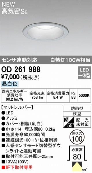 OD261988 I[fbN _ECg LEDiFj ODELIC