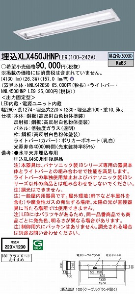 XLX450JHNPLE9 pi\jbN x[XCg 40` N[[p LED(F)