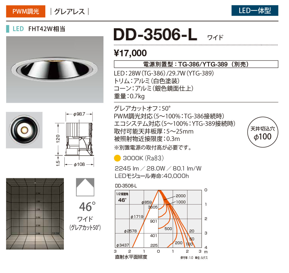 DD-3506-L RcƖ _ECg F 100 LED dF  46x