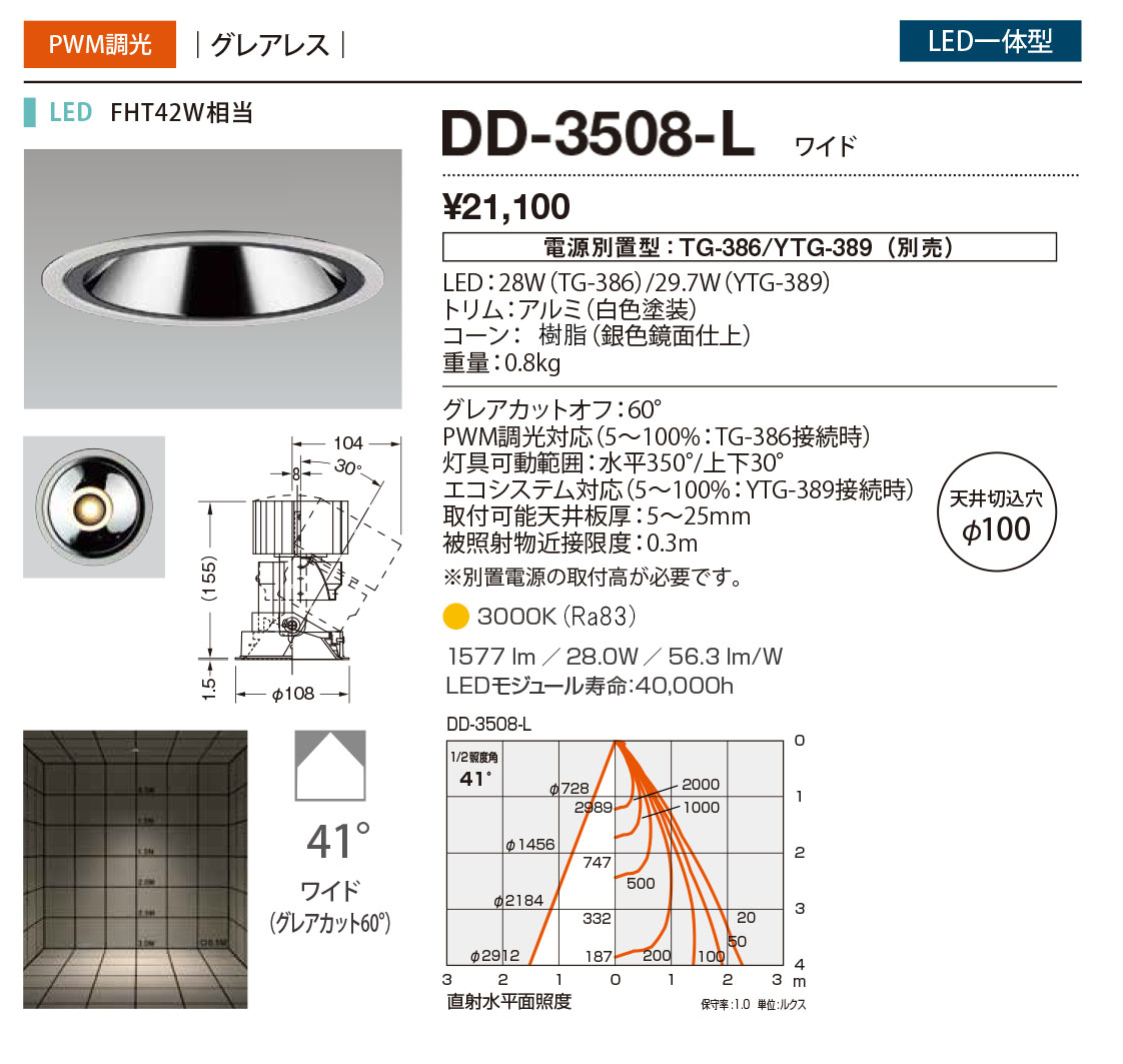 DD-3508-L RcƖ _ECg AWX^u 100 LED dF  41x
