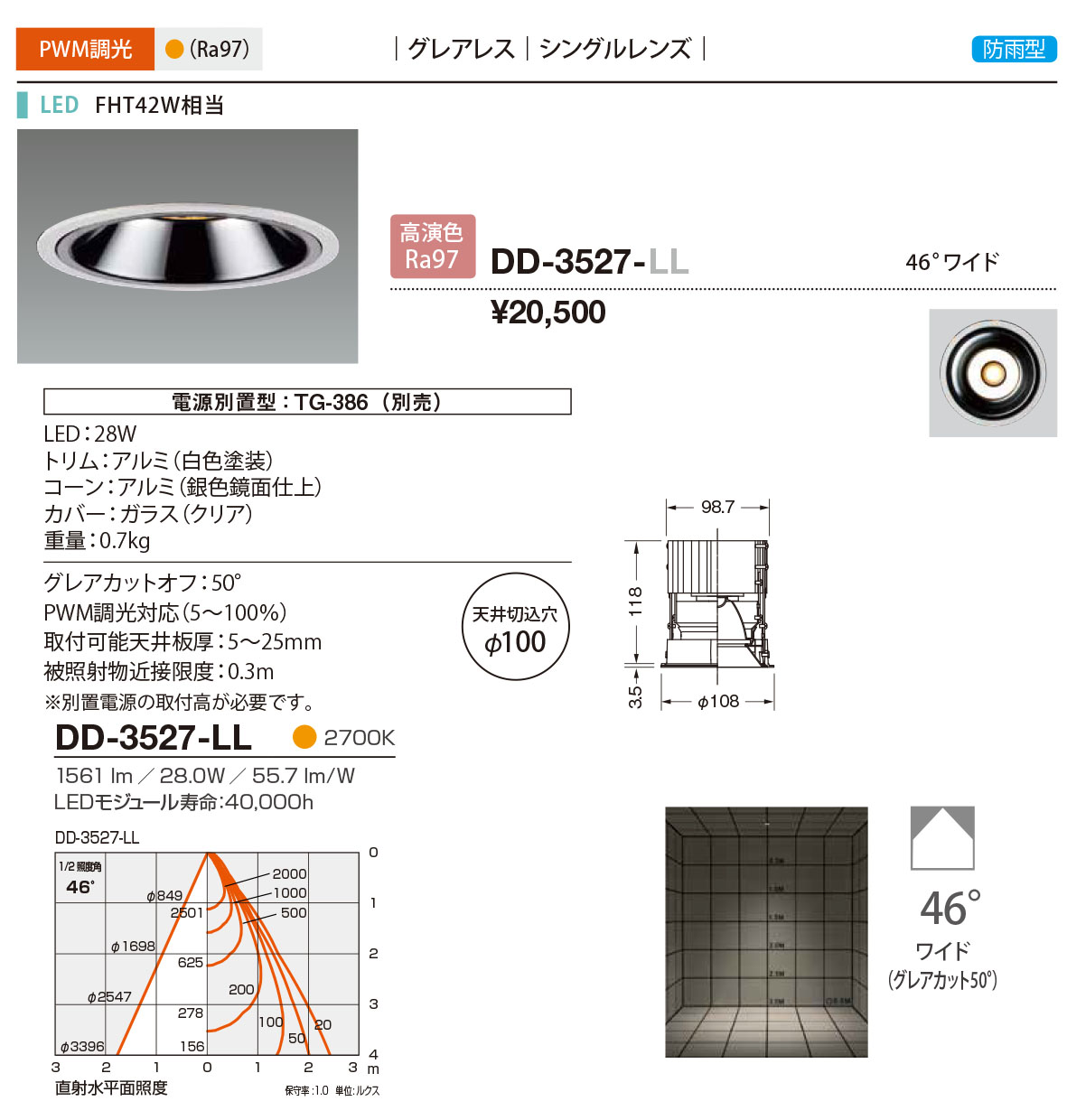 DD-3527-LL RcƖ p_ECg F 100 LED dF  46x