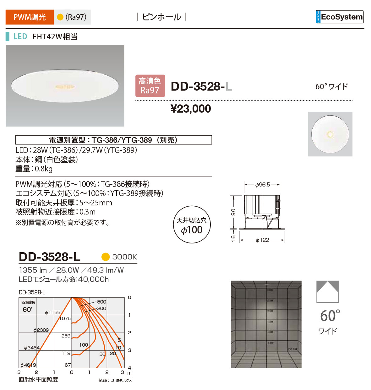 DD-3528-L RcƖ _ECg sz[ 100 LEDidFj 60x