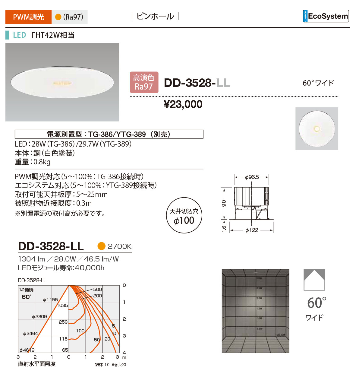 DD-3528-LL RcƖ _ECg sz[ 100 LEDidFj 60x