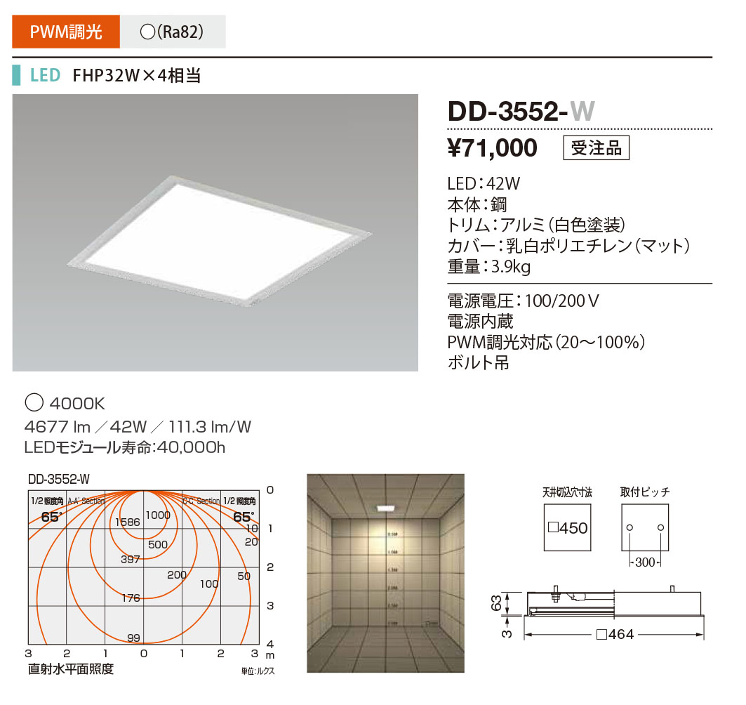 DD-3552-W RcƖ XNGAx[XCg F 450 LED F 