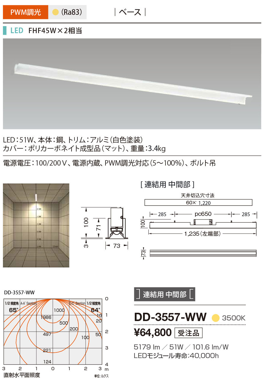 DD-3557-WW RcƖ x[XCg F Ap ԕ LED F 